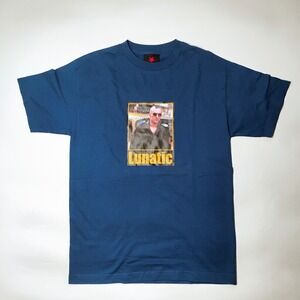 Serial Killer Clothing Lunatic Tshirt Teal Men's Size M  Y2K Vintage 1990's VTG